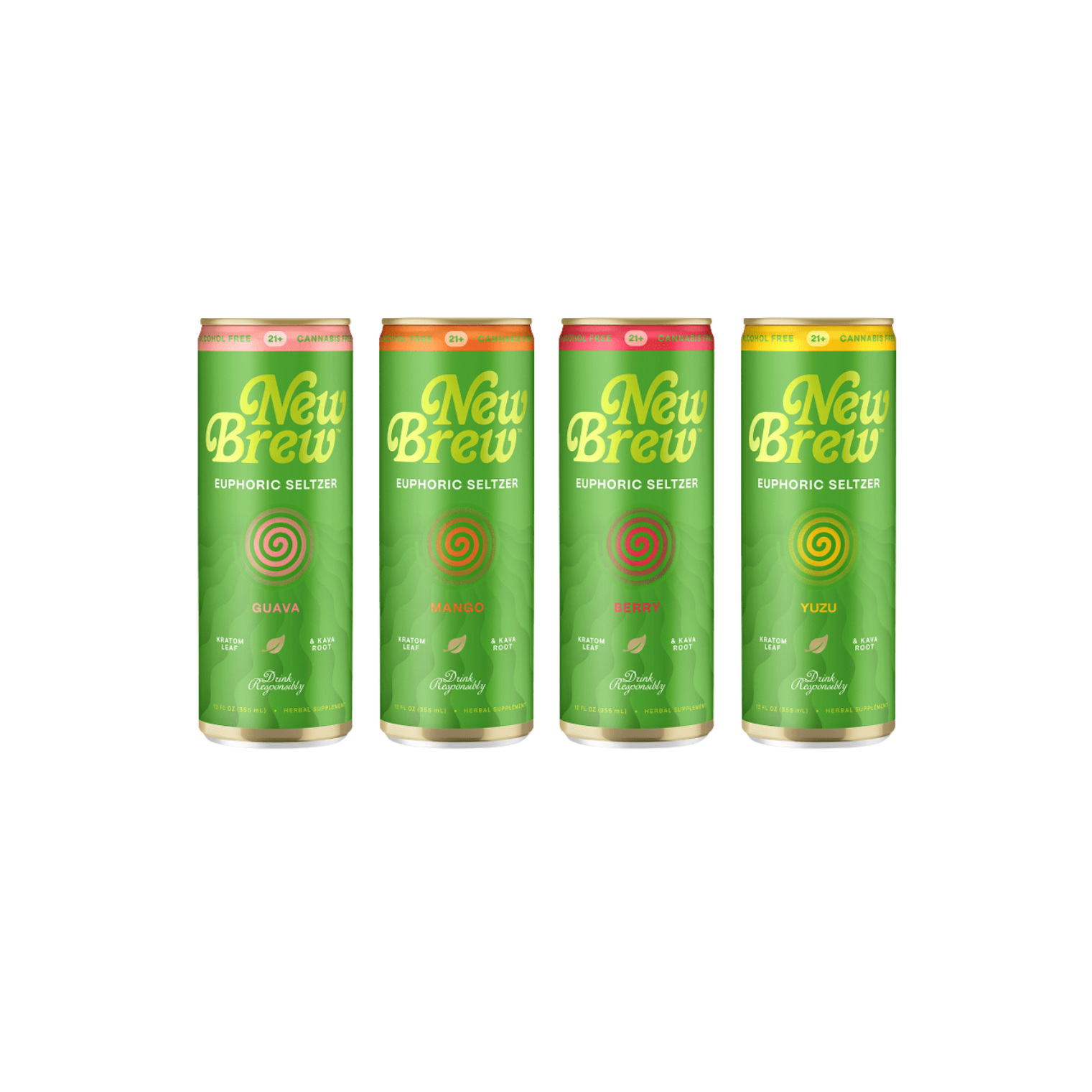 New Brew Euphoric Seltzer Variety 4pk