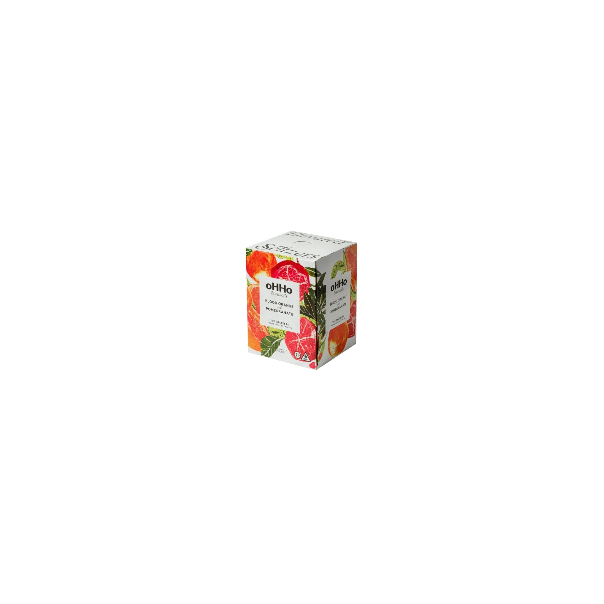oHHo Blood Orange and Pomegranate Infused Seltzer - 3mg 4pk