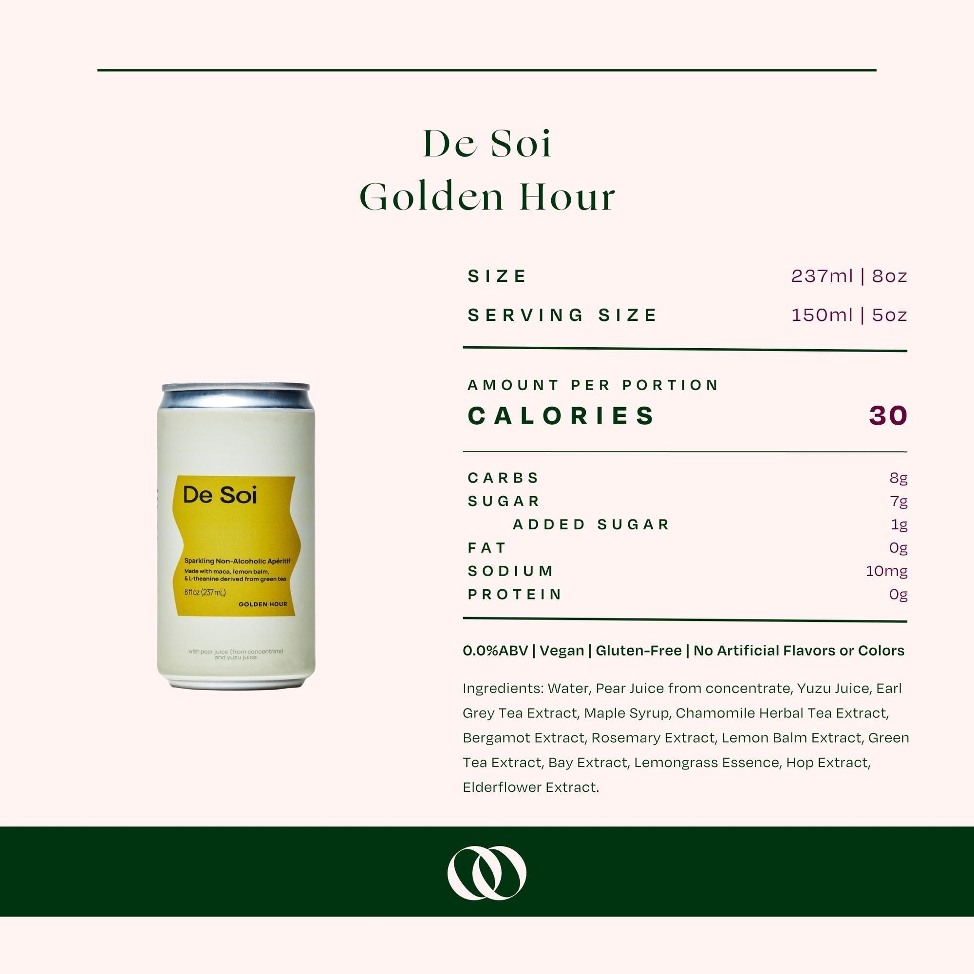 De Soi Golden Hour Non - Alcoholic Apéritif (4 pack) - Buzz by Boisson