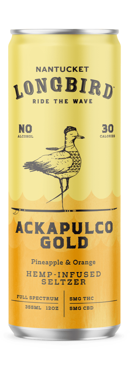 Nantucket Longbird - Ackapulco Gold - Hemp - Infused Seltzer - 12oz 4pk Can - Buzz by Boisson