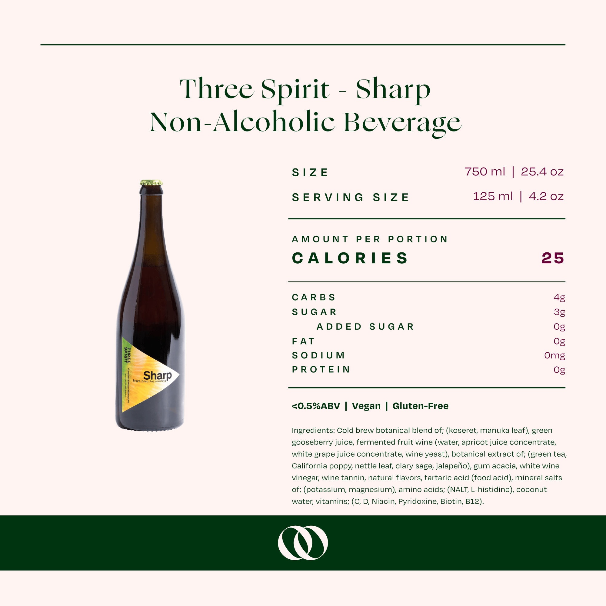 Three Spirit Blurred Vines Sharp Non - Alcoholic Beverage - Buzz by Boisson