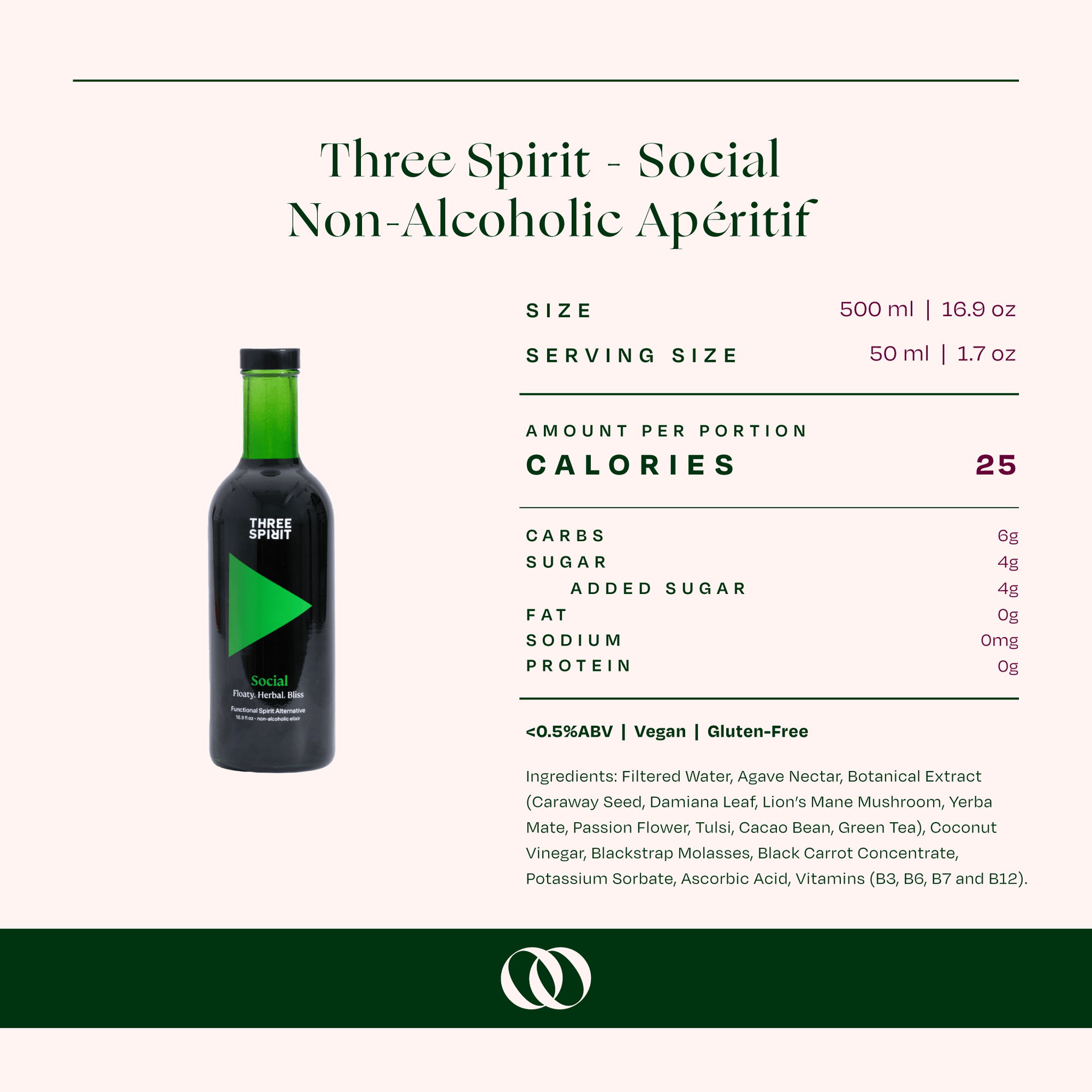 Three Spirit Social Elixir Non - Alcoholic Apéritif - Buzz by Boisson